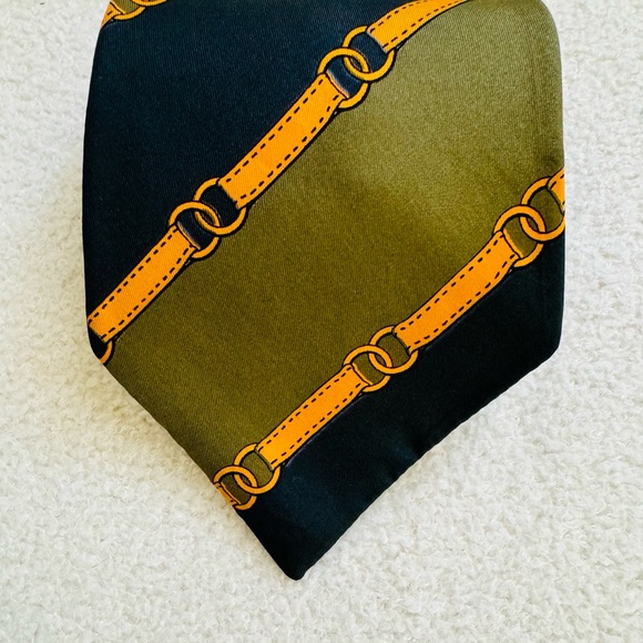 HERMES Vintage Silk Tie - Picture 10 of 10